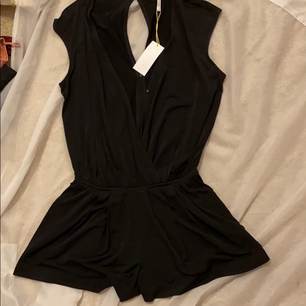 BCBGgeneration back low neck romper